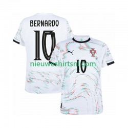 Portugal Heren Shirt met Bedrukking Bernardo Silva 10 Uit 2025-2026 Korte Mouw