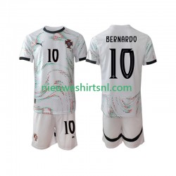 Portugal Kind Shirt met Bedrukking Bernardo Silva 10 Uit 2025-2026 Korte Mouw