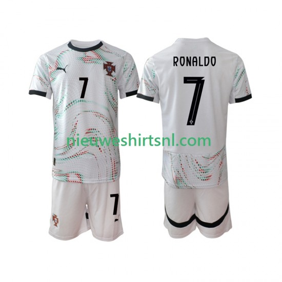 Portugal Kind Shirt met Bedrukking Cristiano Ronaldo 7 Uit 2025 Korte Mouw