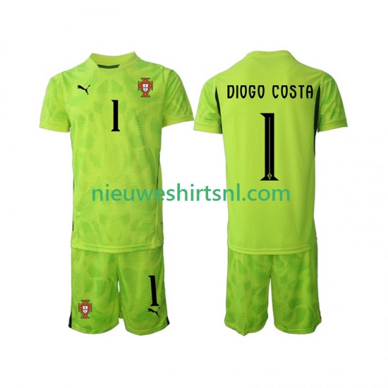 Portugal Kind Shirt met Bedrukking Doelman Diogo Costa 1 Thuis 2025 Korte Mouw
