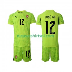 Portugal Kind Shirt met Bedrukking Doelman Jose Sa 12 Thuis 2025 Korte Mouw