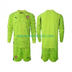 Portugal Kind Shirt met Bedrukking Doelman Thuis 2025 Lange Mouw