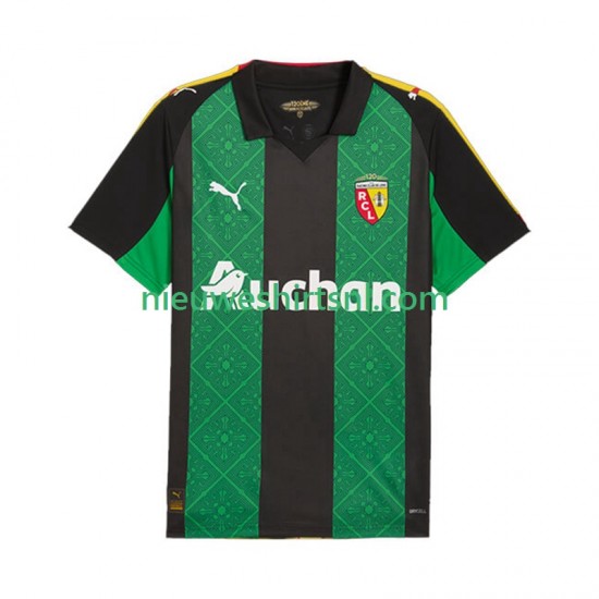 RC Lens Heren Shirt met Bedrukking Uit 2025-2026 Korte Mouw