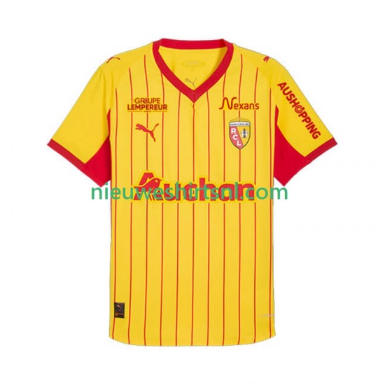RC Lens Heren Shirt met Bedrukking Thuis 2025-2026 Korte Mouw