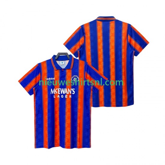 Rangers Heren Shirt met Bedrukking 1993 Retro Uit 1994 Korte Mouw
