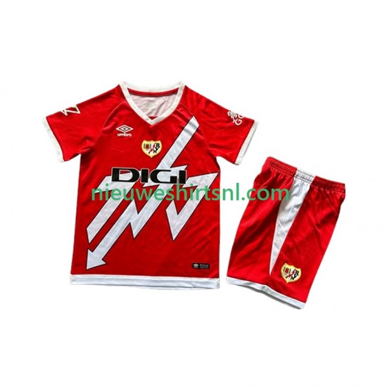 Rayo Vallecano Kind Shirt met Bedrukking Thuis 2024-2025 Korte Mouw