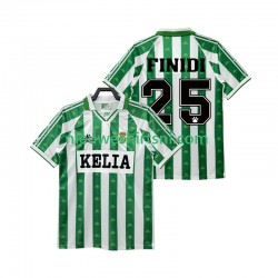 Real Betis Heren Shirt met Bedrukking FINIDI 25 1995 1996 Retro Thuis Korte Mouw