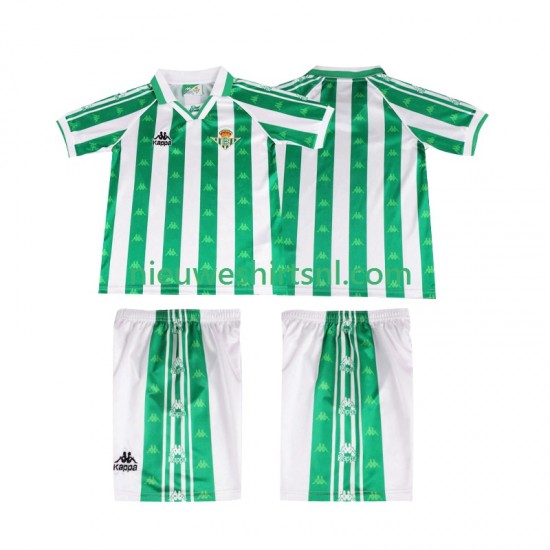 Real Betis Kind Shirt met Bedrukking 1996 1997 Retro Thuis Korte Mouw