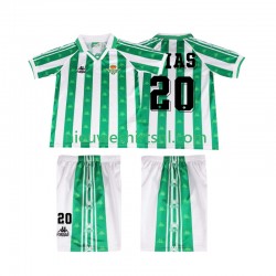 Real Betis Kind Shirt met Bedrukking Tomas Olias 20 1996 1997 Retro Thuis Korte Mouw