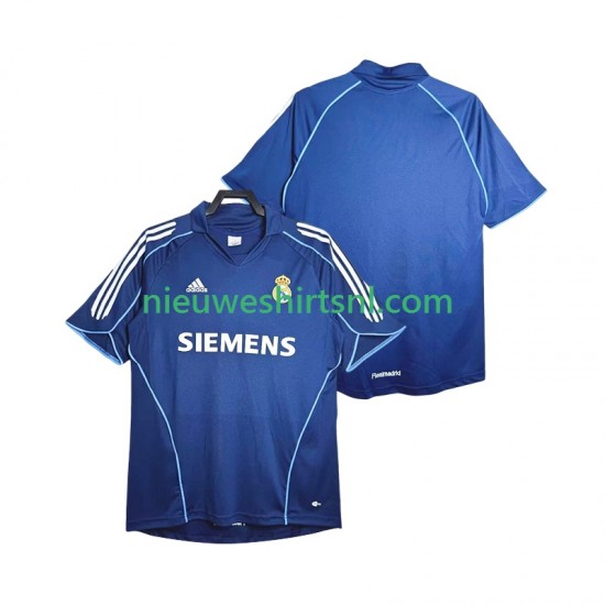 Real Madrid Heren Shirt met Bedrukking 2005 Retro Uit 2006 Korte Mouw
