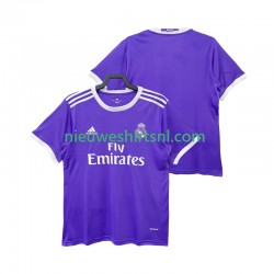 Real Madrid Heren Shirt met Bedrukking 2016 2017 Retro Uit Korte Mouw