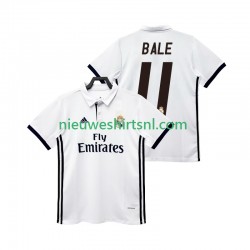 Real Madrid Heren Shirt met Bedrukking BALE 11 2017 2018 Retro Thuis Korte Mouw