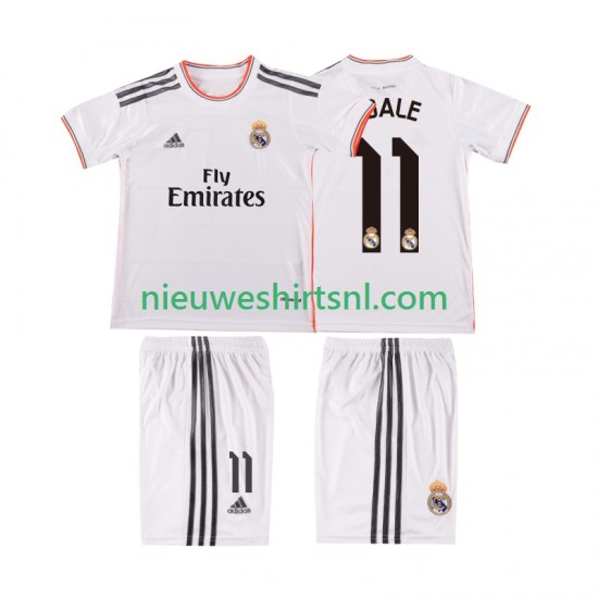 Real Madrid Kind Shirt met Bedrukking BALE 11 2013 2014 Retro Thuis Korte Mouw