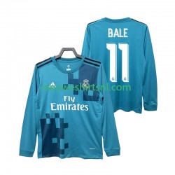 Real Madrid Heren Shirt met Bedrukking BALE 11 2017 2018 Retro Derde Lange Mouw