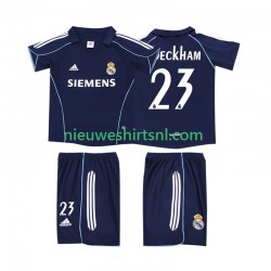 Real Madrid Kind Shirt met Bedrukking BECKHAM 23 2005 Retro Uit 2006 Korte Mouw