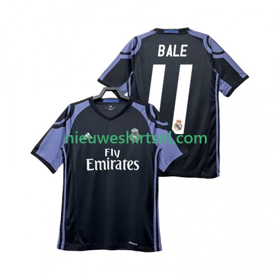 Real Madrid Heren Shirt met Bedrukking Bale 11 2016 2017 Retro Derde Korte Mouw