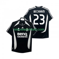 Real Madrid Heren Shirt met Bedrukking Beckham 23 2007 Retro Derde 2006 Korte Mouw