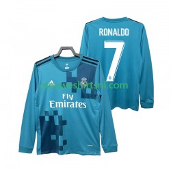 Real Madrid Heren Shirt met Bedrukking CRISTIANO RONALDO 7 2017 2018 Retro Derde Lange Mouw