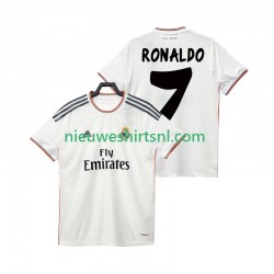 Real Madrid Heren Shirt met Bedrukking Cristiano Ronaldo 7 2013 2014 Retro Thuis Korte Mouw