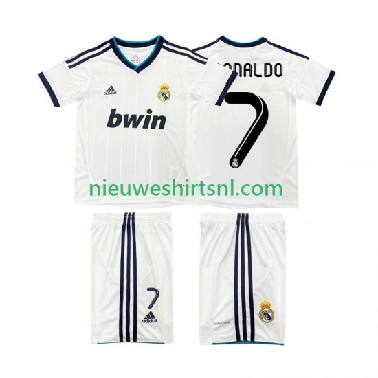 Real Madrid Kind Shirt met Bedrukking Cristiano Ronaldo 7 2012 2013 Retro Thuis Korte Mouw
