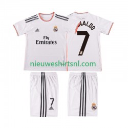 Real Madrid Kind Shirt met Bedrukking Cristiano Ronaldo 7 2013 2014 Retro Thuis Korte Mouw