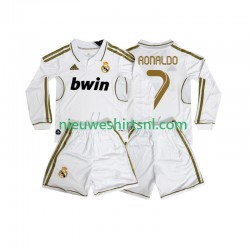 Real Madrid Kind Shirt met Bedrukking Cristiano Ronaldo 7 2012 Retro Thuis 2011 Lange Mouw