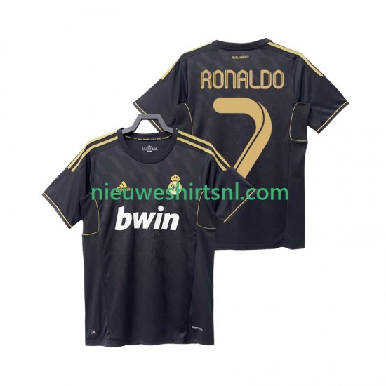 Real Madrid Heren Shirt met Bedrukking Cristiano Ronaldo 7 2012 Retro Uit 2011 Korte Mouw
