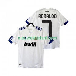 Real Madrid Heren Shirt met Bedrukking Cristiano Ronaldo 7 Retro Thuis 2011 2010 Korte Mouw
