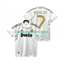 Real Madrid Heren Shirt met Bedrukking Cristiano Ronaldo 7 2012 Retro Thuis 2011 Korte Mouw