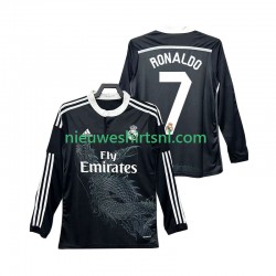 Real Madrid Heren Shirt met Bedrukking Cristiano Ronaldo 7 2014 2015 Retro Derde Lange Mouw
