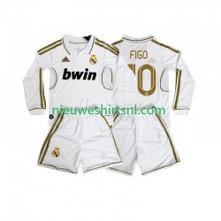 Real Madrid Kind Shirt met Bedrukking FIGO 10 2012 Retro Thuis 2011 Lange Mouw