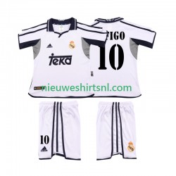 Real Madrid Kind Shirt met Bedrukking FIGO 10 2001 Retro Thuis 2002 Korte Mouw