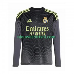 Real Madrid Heren Shirt met Bedrukking Doelman Derde 2025-2026 Lange Mouw