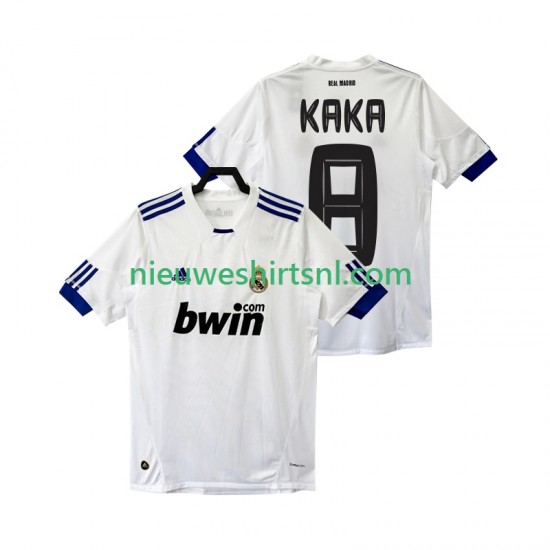 Real Madrid Heren Shirt met Bedrukking KAKA 8 Retro Thuis 2011 2010 Korte Mouw