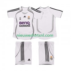 Real Madrid Kind Shirt met Bedrukking 2007 Retro Thuis 2006 Korte Mouw