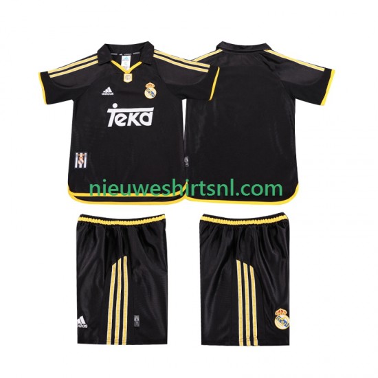 Real Madrid Kind Shirt met Bedrukking 2001 Retro Uit 1999 Korte Mouw