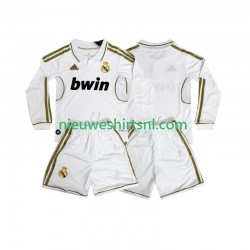 Real Madrid Kind Shirt met Bedrukking 2012 Retro Thuis 2011 Lange Mouw