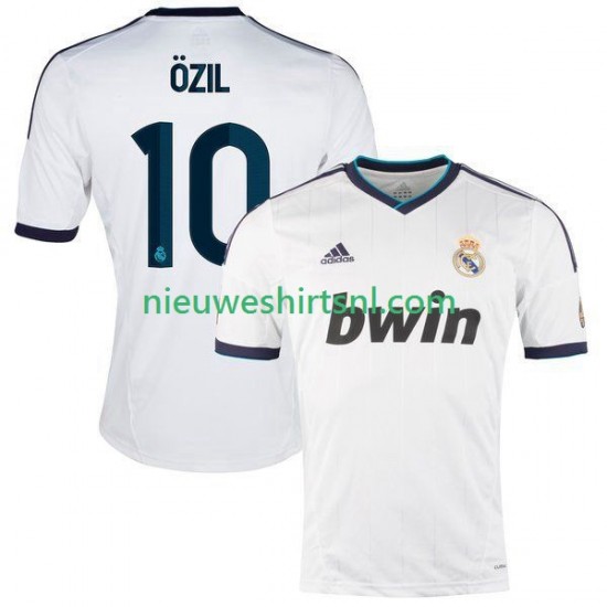 Real Madrid Heren Shirt met Bedrukking Ozil 2012 2013 Retro Thuis Korte Mouw