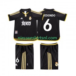 Real Madrid Kind Shirt met Bedrukking REDONDO 6 2001 Retro Uit 1999 Korte Mouw