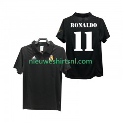 Real Madrid Heren Shirt met Bedrukking RONALDO 11 2003 Retro Uit 2002 Korte Mouw
