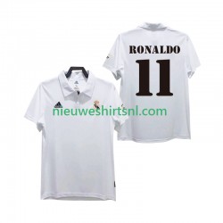 Real Madrid Heren Shirt met Bedrukking RONALDO 11 2003 Retro Thuis 2002 Korte Mouw