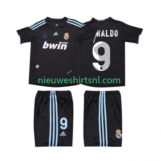 Real Madrid Kind Shirt met Bedrukking RONALDO 9 2009 Retro Uit 2010 Korte Mouw