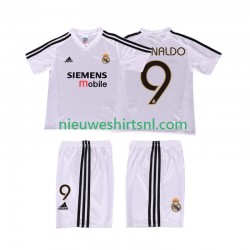 Real Madrid Kind Shirt met Bedrukking RONALDO 9 5 Retro Thuis 2004 2002 Korte Mouw