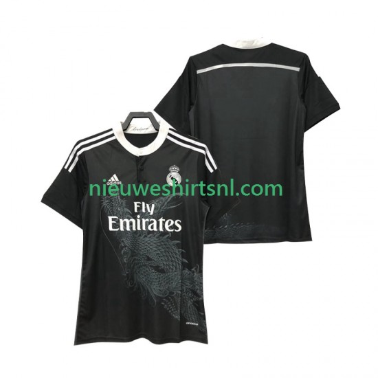 Real Madrid Heren Shirt met Bedrukking 2014 2015 Retro Uit Korte Mouw