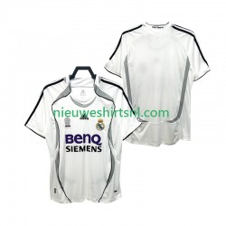 Real Madrid Heren Shirt met Bedrukking 2007 Retro Thuis 2006 Korte Mouw