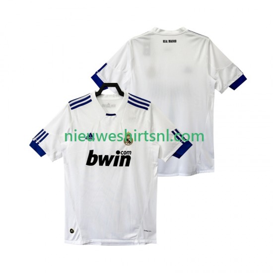 Real Madrid Heren Shirt met Bedrukking Retro Thuis 2011 2010 Korte Mouw