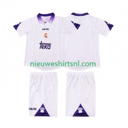 Real Madrid Kind Shirt met Bedrukking 1997 1998 Retro Thuis Korte Mouw