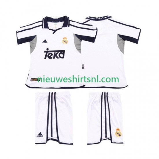 Real Madrid Kind Shirt met Bedrukking 2001 Retro Thuis 2002 Korte Mouw