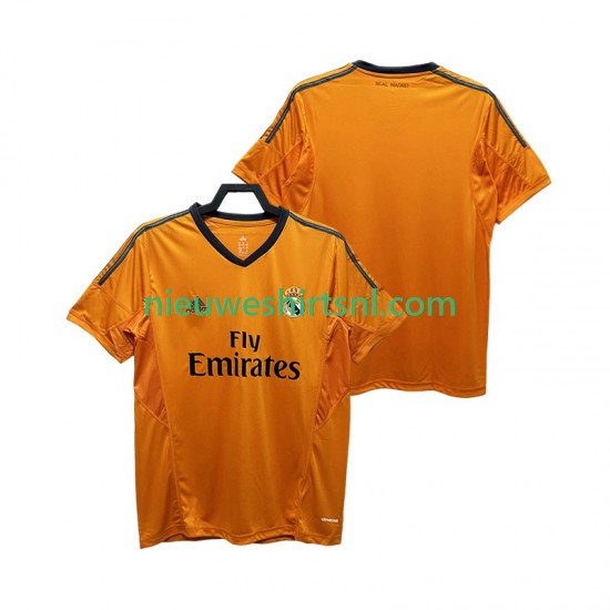 Real Madrid Heren Shirt met Bedrukking 2013 2014 Retro Derde Korte Mouw
