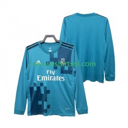Real Madrid Heren Shirt met Bedrukking 2017 2018 Retro Derde Lange Mouw